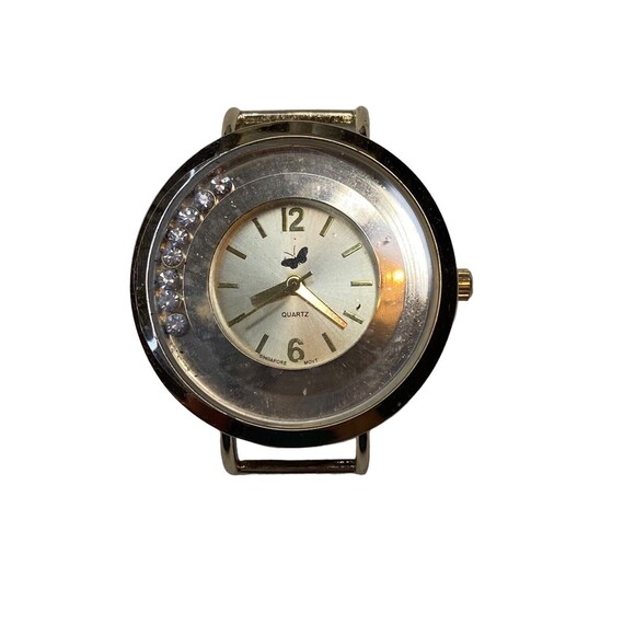 Butterfly Rhinestone Bezel Watch No Band needs battery - Picture 5 of 5